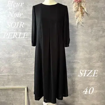 Fleur Noir SOIR PERLE 블랙 포멀 원피스 40