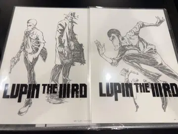 LUPIN THE IIIRD 불멸의 혈족 연필 아트 프린트 2개 세트