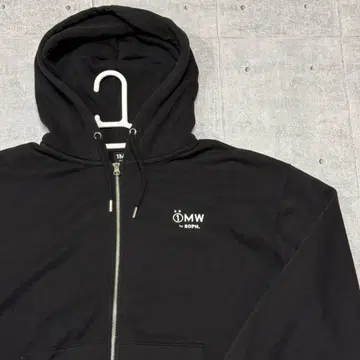 1MW by SOPH GU 속기모 블랙 지퍼 후드티 소프 지유