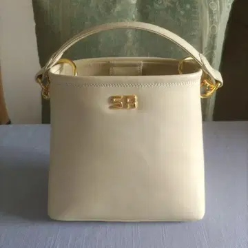 SONIA RYKIEL 화이트 가죽 미니 핸드백
