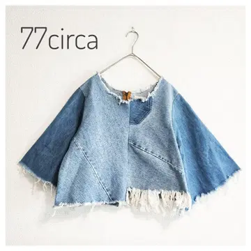 새상품급 77circa 리메이크 데님 상의 빔즈 FREE