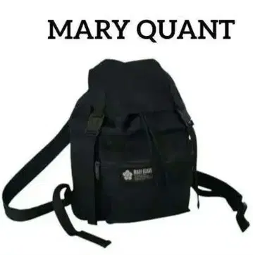 MARY QUANT 마리콴트 백팩 블랙 나일론 A4 가능 복조리