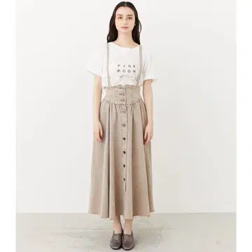 rienda 케미컬 DENIM H/W 서스펜더 SK