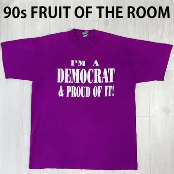 90년대 USA제 프룻 오브 더 룸 싱글 스티치 DEMOCAT L