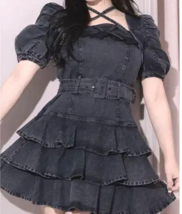 pium 피움 티어드 프릴 미니 원피스