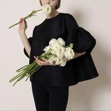 Heve WHIP 벌룬 슬리브 BL 블랙