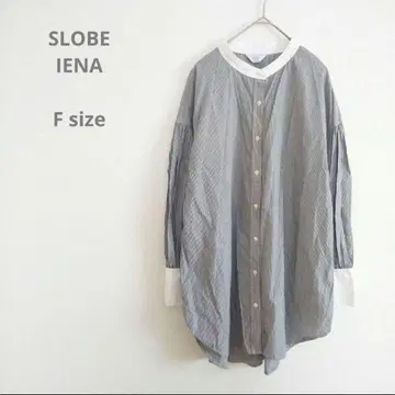 [새상품급] SLOBE IENA 밴드 카라 셔츠 블라우스