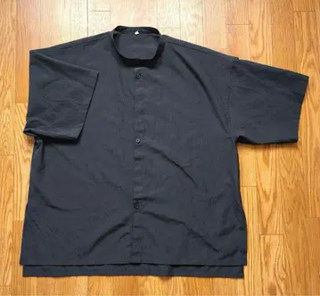 MUJI Labo 바람이 잘 통하고 얼룩이 잘 지워지는 셔츠 블랙 XL