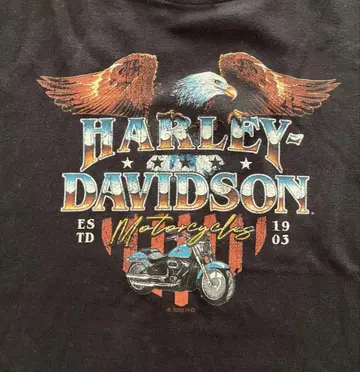 HARLEY-DAVIDSON 블랙 티셔츠