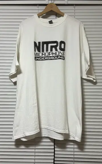 나이트로 마이크 언더그라운드 로고 티셔츠 2XL white