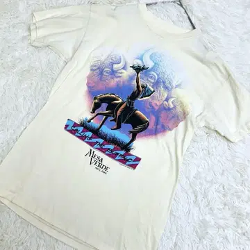80s USA제 HABITAT 메사 베르데 티셔츠 M