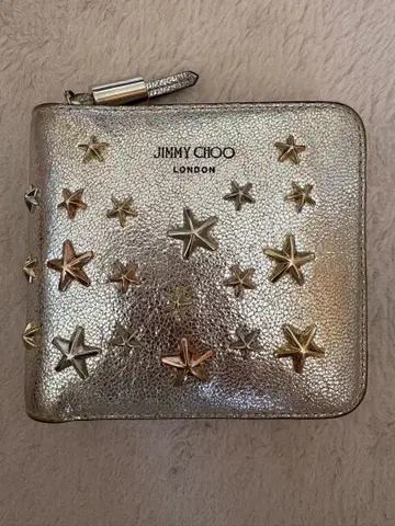 JIMMY CHOO 실버 접이식 지갑