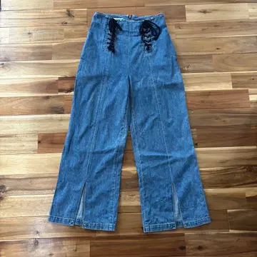 PHEENY 레이스업 하이웨스트 데님 사이즈 2