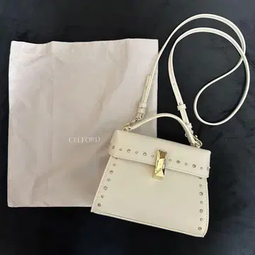 CELFORD 셀포드 루탄 비쥬 스터드 미니백 아이보리