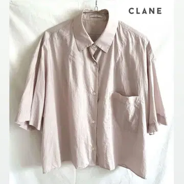 CLANE 아이스 핑크 반팔 셔츠 블라우스