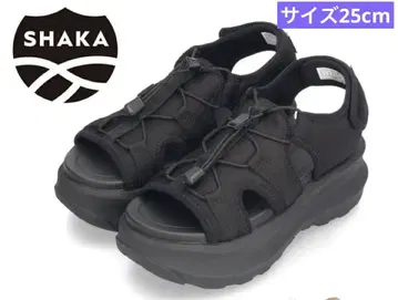 SHAKA 블랙 스포츠 샌들 통굽 25cm 유니섹스