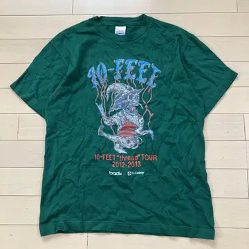 7.5 프린트 스타 10FEET 투어 티셔츠 그린 S