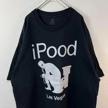 USA제 00s Y2K ipood 티셔츠 블랙