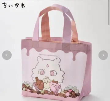 치이카와 시마무라 토트백 아노코 하치와레 토끼 초코 핑크