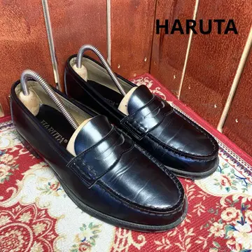 HARUTA 코인 로퍼 블랙 24.5cm