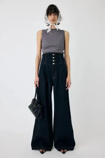 MOUSSY CORSET DESIGN 배기 데님 [사이즈 2]