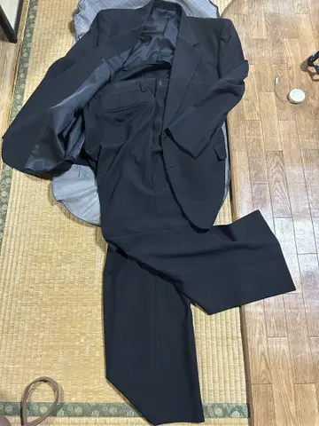 겨울용 블랙 포멀 슈트 상복