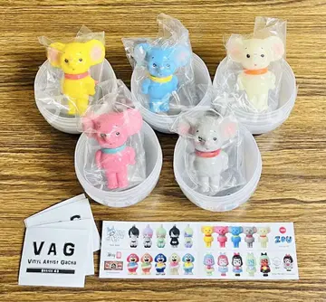 VAG43 ZOU 가챠 피규어 소프트 비닐 코지카 토이즈 전 5종