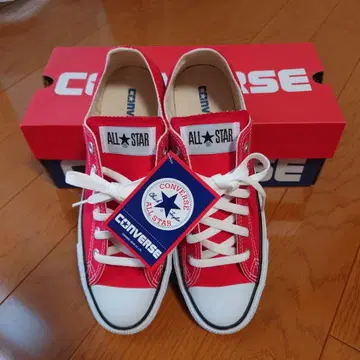 CONVERSE ALL STAR 레드 로우 컷 컨버스 스니커즈