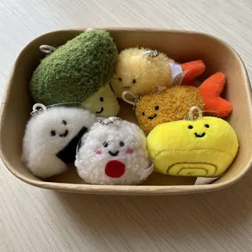 음식 캐릭터 키링 6개 세트