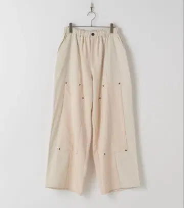 CasperJohn 더블니 와플 팬츠 화이트 S 사이즈