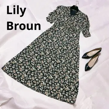 Lily Broun 릴리 브라운 롱 원피스 꽃무늬 최근 모델