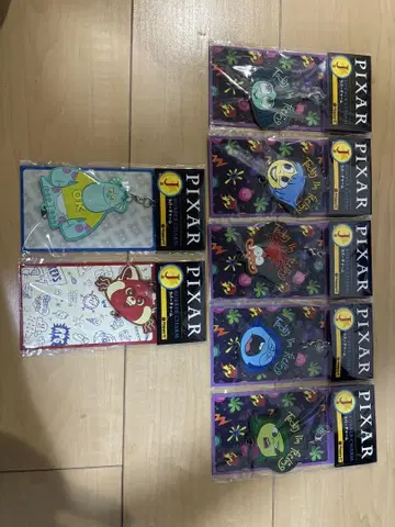 PIXAR 캐릭터 스트랩 7개 세트