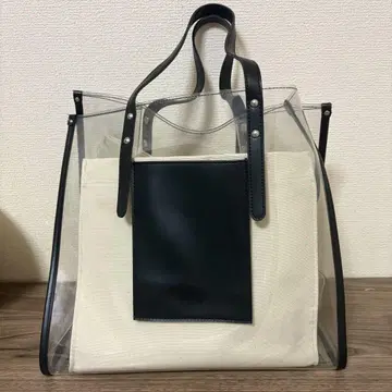 메종 돌체 클리어 백 L
