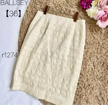 보르지 투모로우랜드 레이스 스커트 백 지퍼 타이트 36