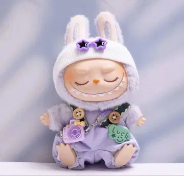 labubu 라부부 봉제 인형 보라색 럭키 3개 세트
