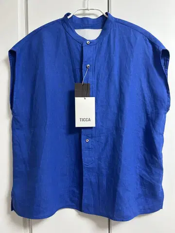 이번 시즌 새상품 빔즈 별주 TICCA 린넨 프렌치 슬리브 셔츠