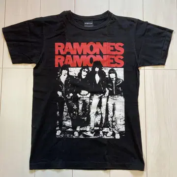 RAMONES 밴딩 티셔츠 블랙 구제 의류