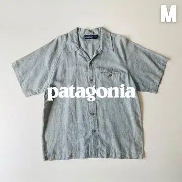 Patagonia 2003년 제작 헴프 셔츠 오픈 카라 셔츠 M 린넨