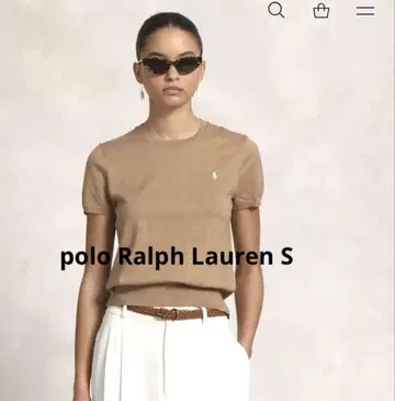 polo 랄프 로렌 코튼 블렌드 숏 슬리브 스웨터 S