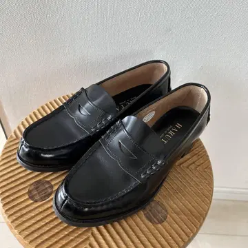 컨디션 최상! HARUTA 블랙 가죽 로퍼 사이즈 24cm EE