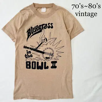 70's~80's Bluegrass STAFF 빈티지 티셔츠 구제 의류