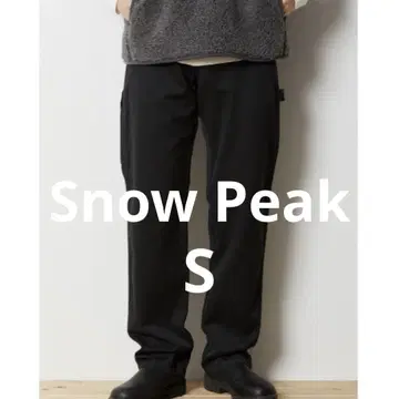 Snow Peak 블랙 워크 팬츠 페인터 팬츠 S 스노우피크
