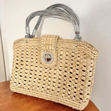 kate spade 턴락 라피아 스트로우 바스켓백 A4
