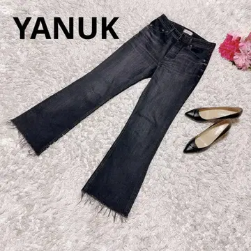 YANUK 야누크 팬츠 데님 블랙 24 최근
