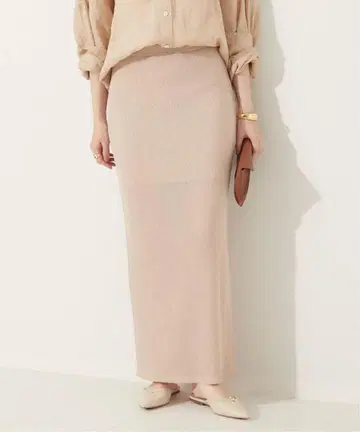 24SS Plage 플라주 SHEER RIB 시어 리브 스커트 롱