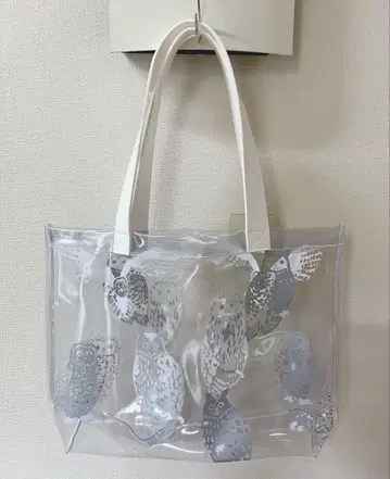 sou sou 소우소우 올빼미 비닐 토트백 수영장 가방 올빼미