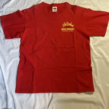 Aloha Beach Services 티셔츠 빨간색