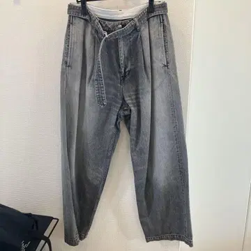 그라프페이퍼 살바지 블랙 데님 벨트