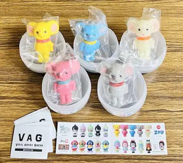 VAG43 ZOU 가챠 피규어 소프트 비닐 코지카 토이즈 전 5종