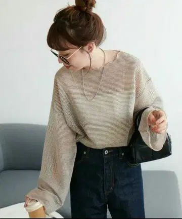 DISCOAT [WEB 한정판] 시어 보더 롱 슬리브